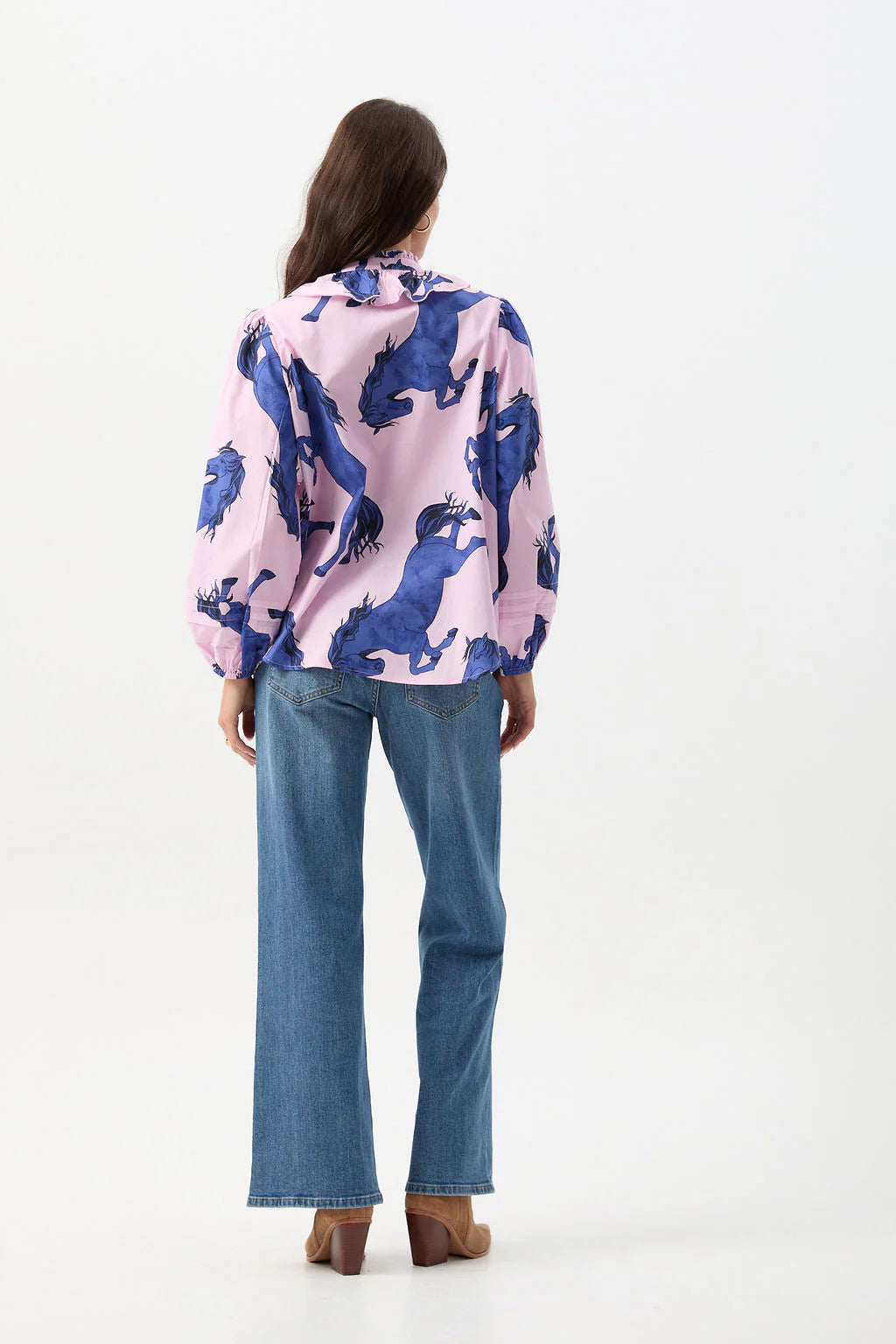 Stallion Print Blouse