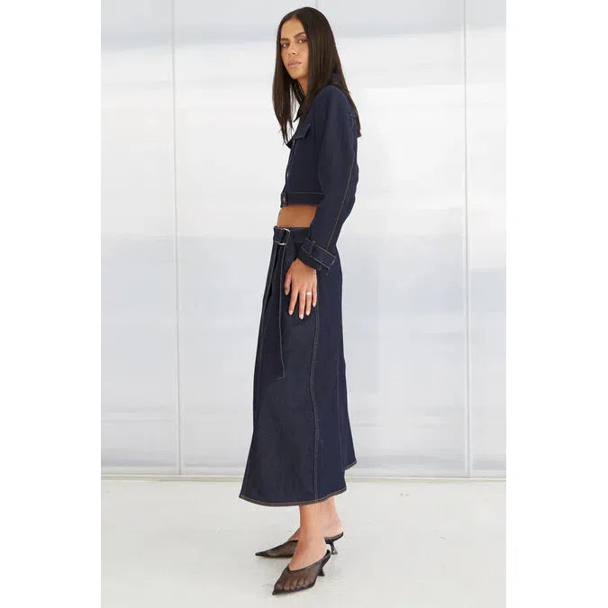 Tiffe Wrap Denim Skirt