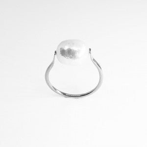 Silver Pearl Ring