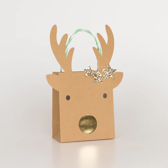 Reindeer Gift Bag Small Pack 2